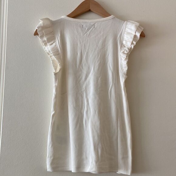 J. Crew Vintage rib ruffle-sleeve shirt* - Picture 9 of 10